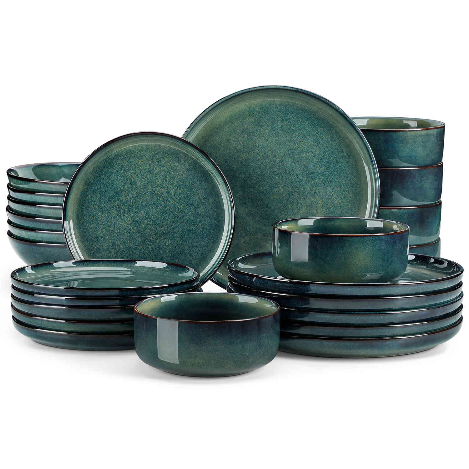 eterite VA814 セット Starry Dinnerware Set | 24-Piece Stoneware Collection