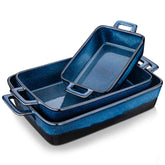 Bakeware Set Blue Baking Dishes