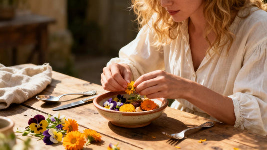 Petals on Porcelain: The Aesthetic Appeal of Ceramic Plates for Edible Flowers