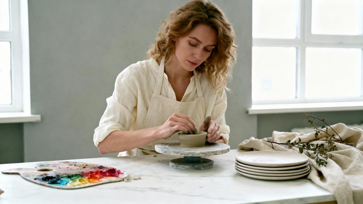 Painting the Table: Ceramic Plates Inspired by Artists’ Color Palettes