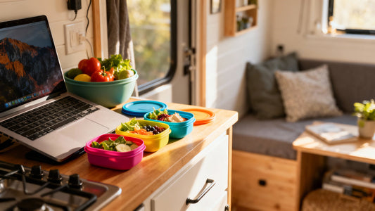 Innovative Folding Ceramic Dishware for Digital Nomads