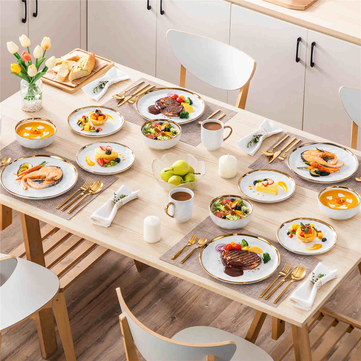 Lovecasa Sweet Servies Service De Table En Porcelaine - LOVECASA Lovecasa Sweet Servies Service De Table En Porcelaine - LOVECASA