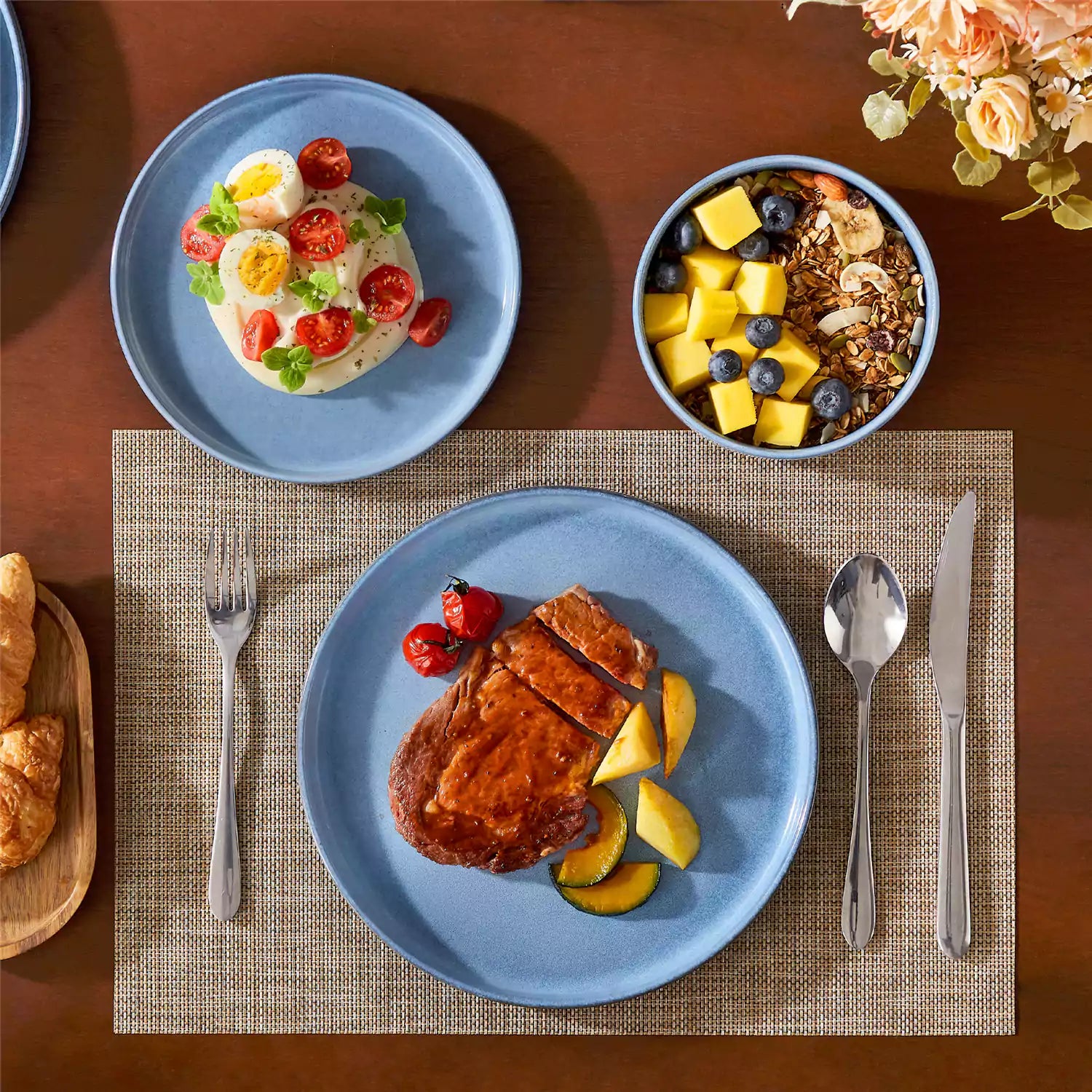 Anya 12-Piece Stoneware Dinner Set