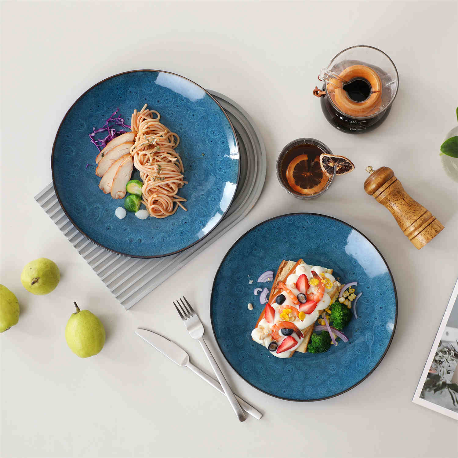 Set Di 6 Piatti Piatti In Porcellana Jassceram Da 26 Cm: Senza Piombo, Per Microonde E Lavastoviglie - Design Moderno E Bordo Alto