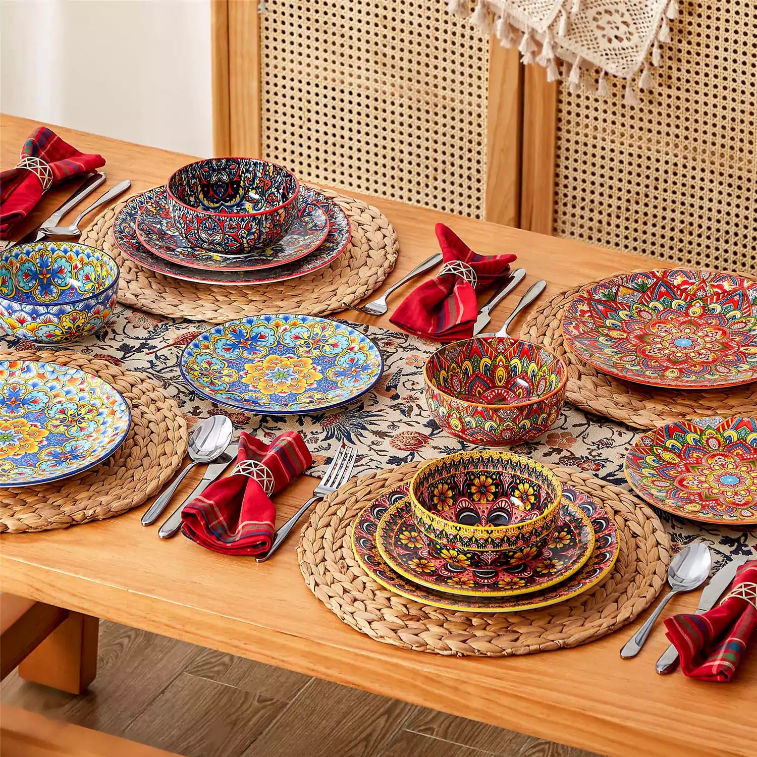 Lumi 12-teiliges Geschirrset mit doppelseitigen Schalen