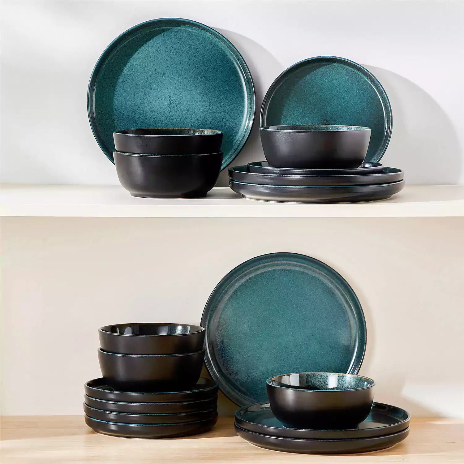 4x Set di stoviglie in ceramica Midnight Blue | Mimo Homeware 4x Set di stoviglie in ceramica Midnight Blue | Mimo Homeware