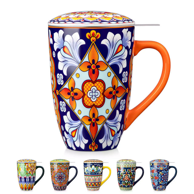 Simi Tea Mug with Infuser and Lid