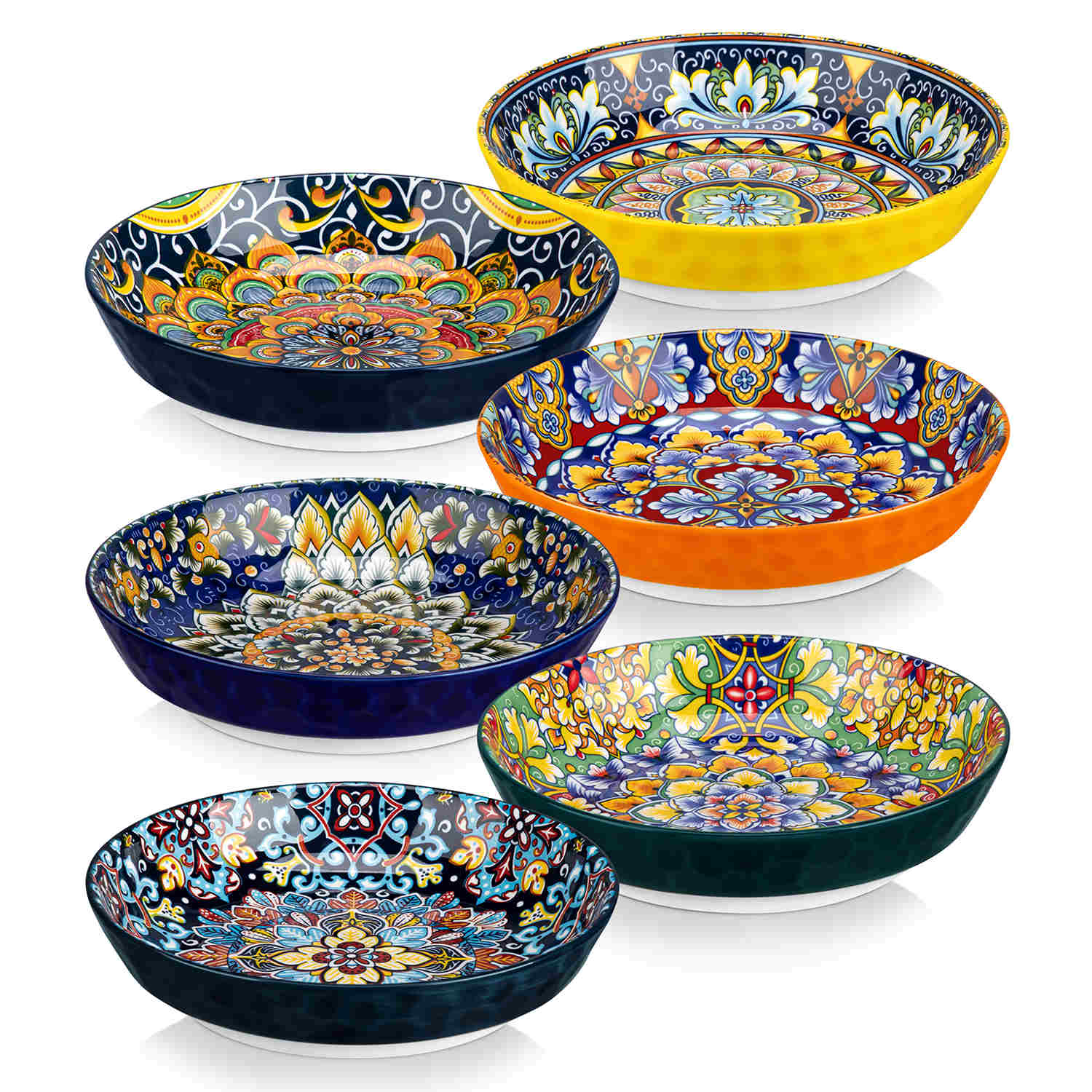 24 pièces vaisselle en style bohème assiette plate - France 24 pièces vaisselle en style bohème assiette plate - France