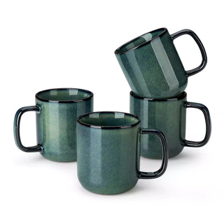 Starry Gentlely Curved Mugs Set of 4, 12oz