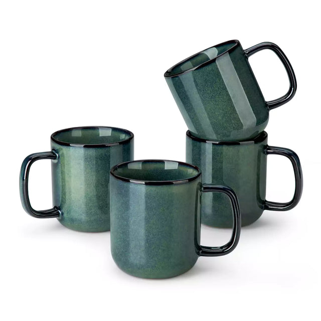 Starry Gentlely Curved Mugs Set of 4, 12oz