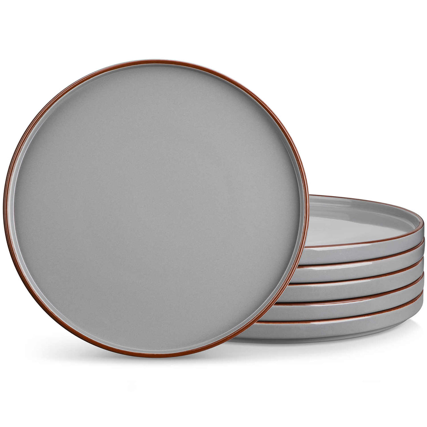 Service De Table 12 Pièces Vancasso Venus - Grès Gris Mat, Moderne - 7