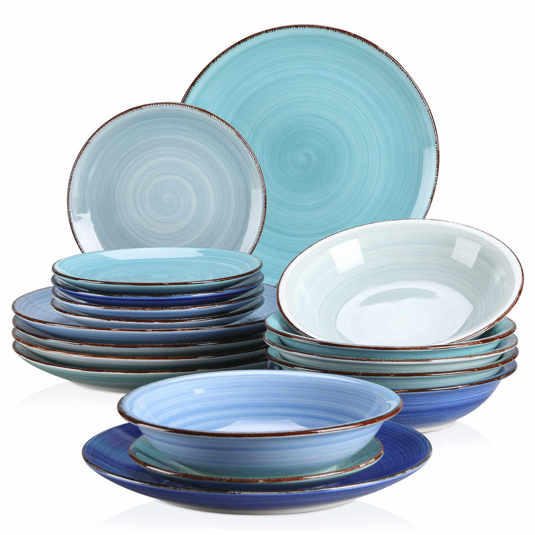 Vancasso Unique Stoneware Dinnerware Set | Colorful & Design & Style