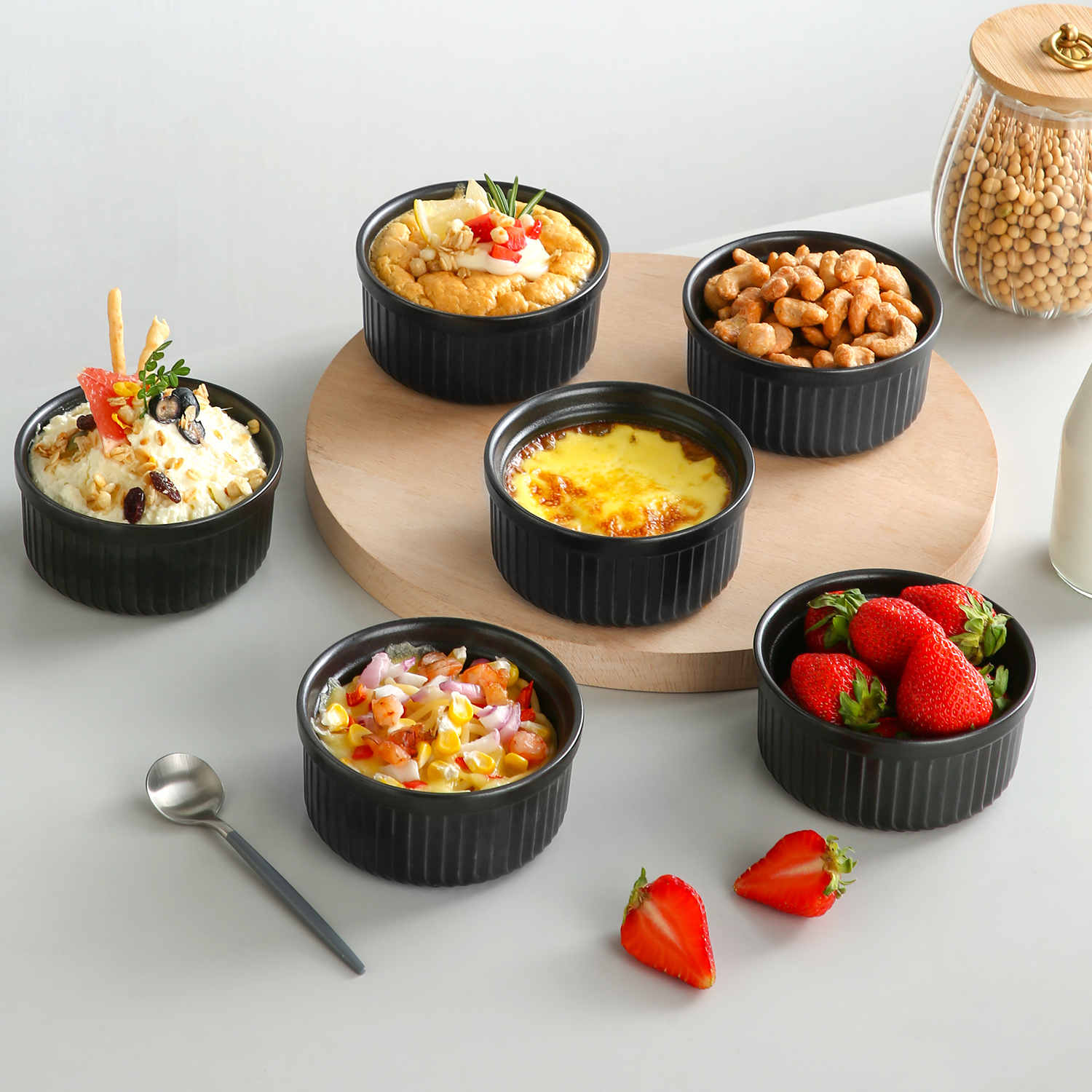 Matte Black Ramekins | Stoneware Essentials