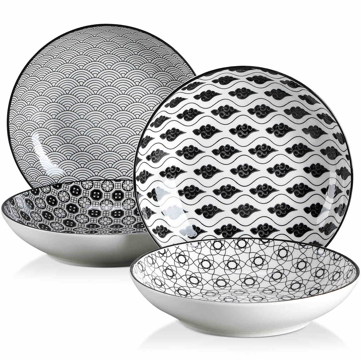 Juego De 6 Cuencos Bohemios Para Salsa - Mini Bowls De Porcelana Para Soja, Ketchup, Dips Y Aperitivos