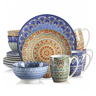 Mandala 16 Piece Dinnerware Set