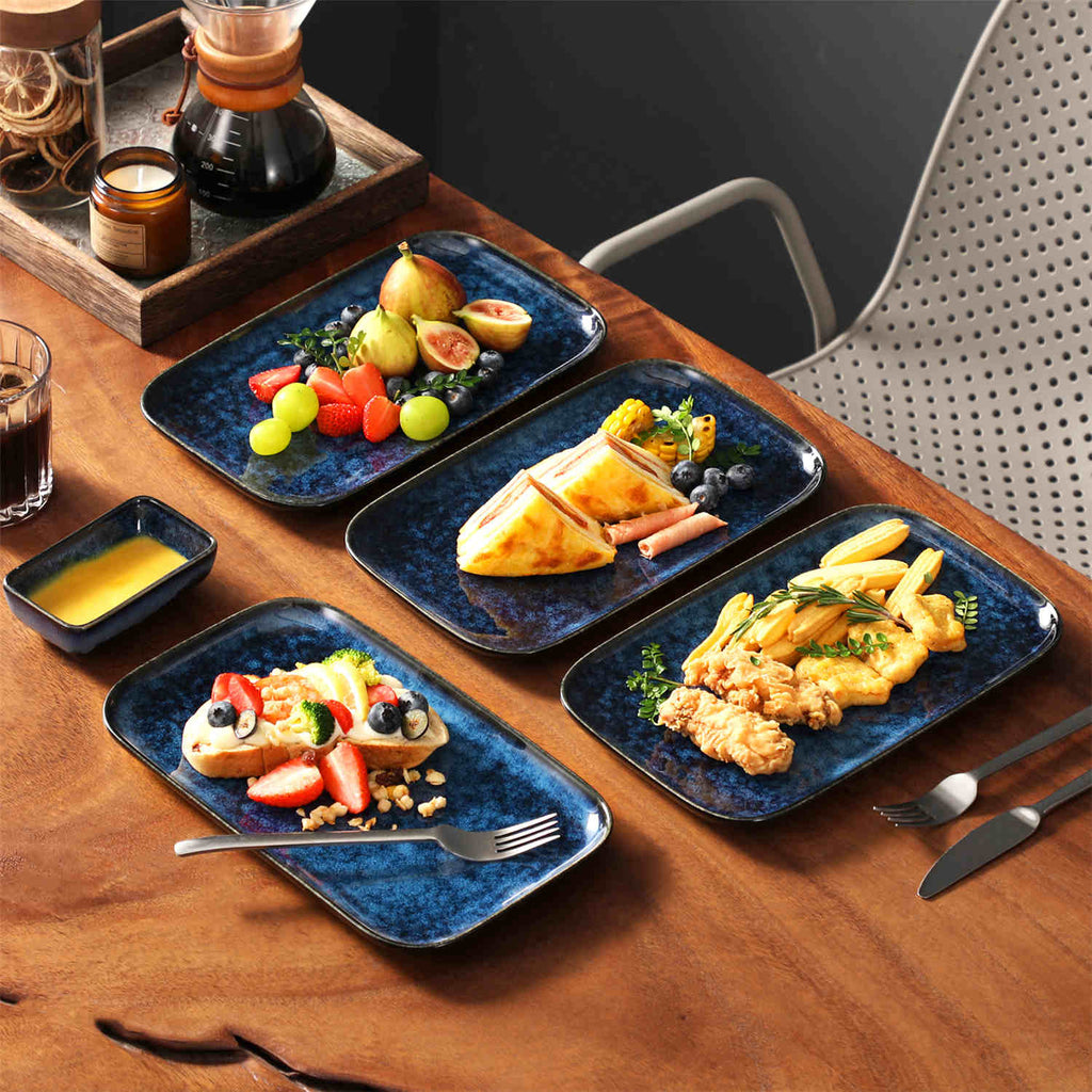 Farmhouse Style Stoneware Serving Platters - Stern Collection | Set of ...