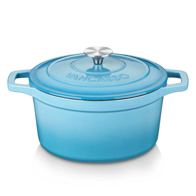 6QT Runder Feuertopf aus emailliertem Gusseisen